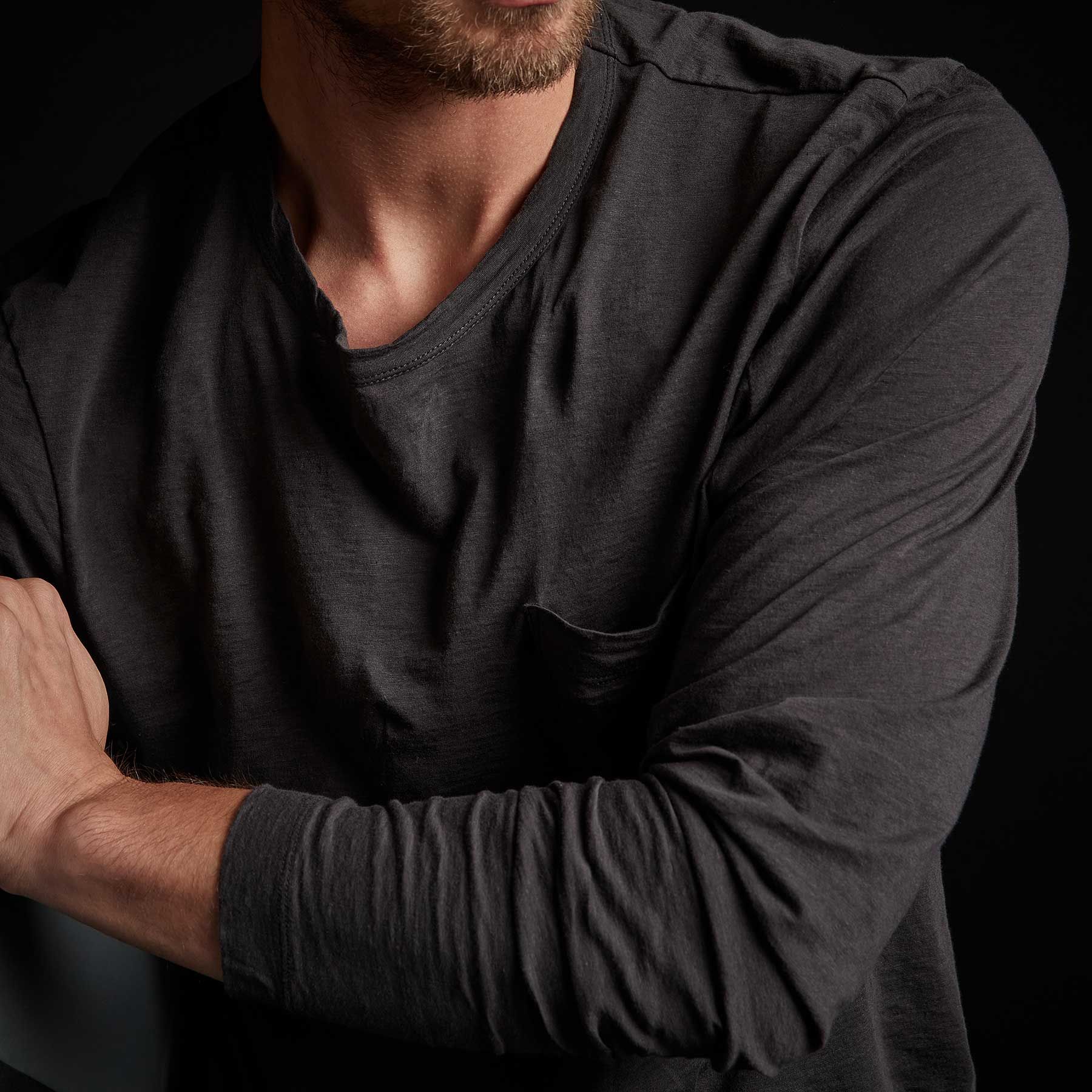 Recycled Lotus Jersey Pocket Crew - Magma sold by James Perse product image thumbnail 2