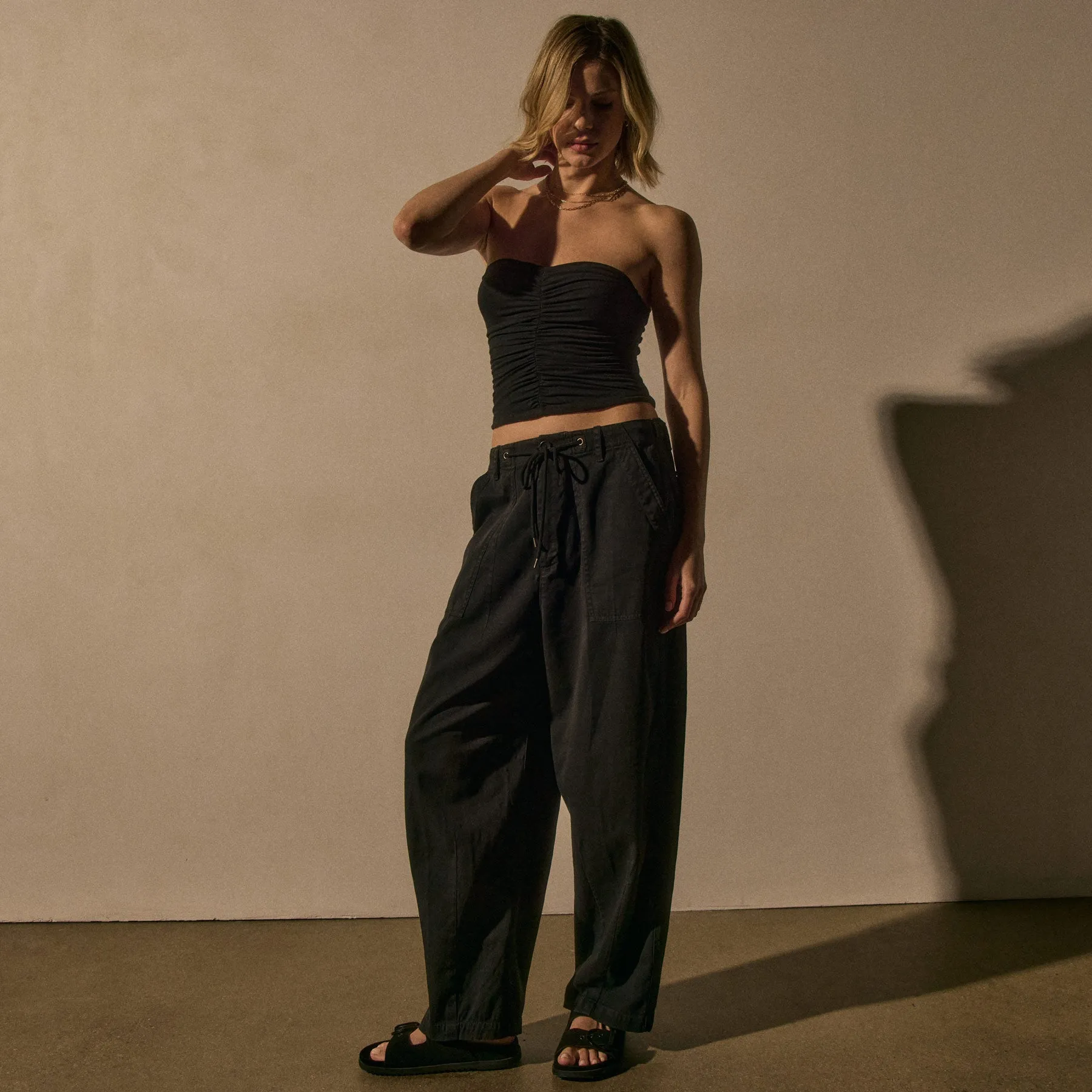 Oversized Surplus Pant - Black Pigment sold by James Perse