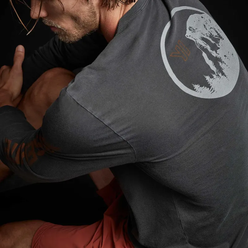 Y/OSEMITE Long Sleeve Crew Neck - Carbon Pigment sold by James Perse