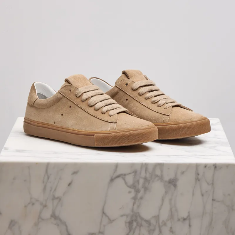 Men's Suede Retro Sneaker - Cappuccino sold by James Perse