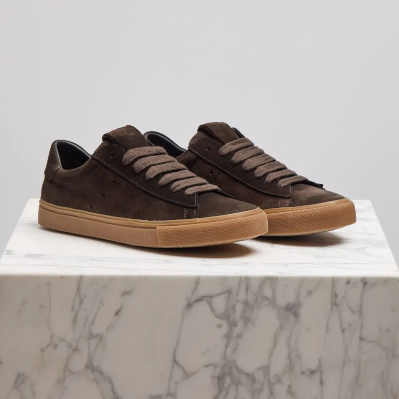 Men's Suede Retro Sneaker - Ebony sold by James Perse