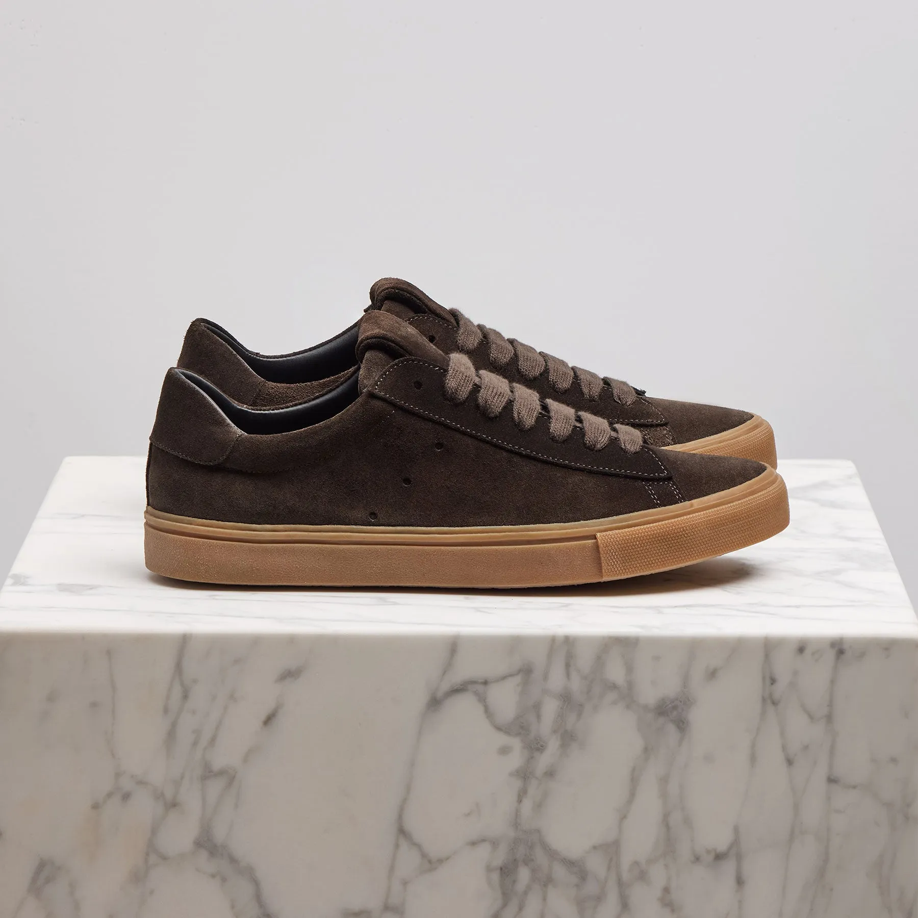 Men's Suede Retro Sneaker - Ebony sold by James Perse product image thumbnail 2