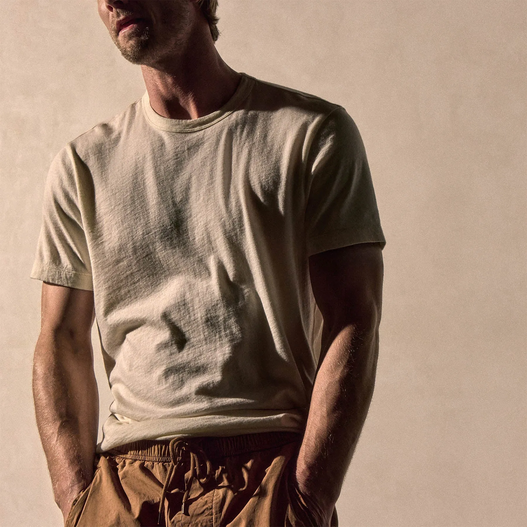 Cotton Cashmere Short Sleeve Tee - White sold by James Perse product image thumbnail 2