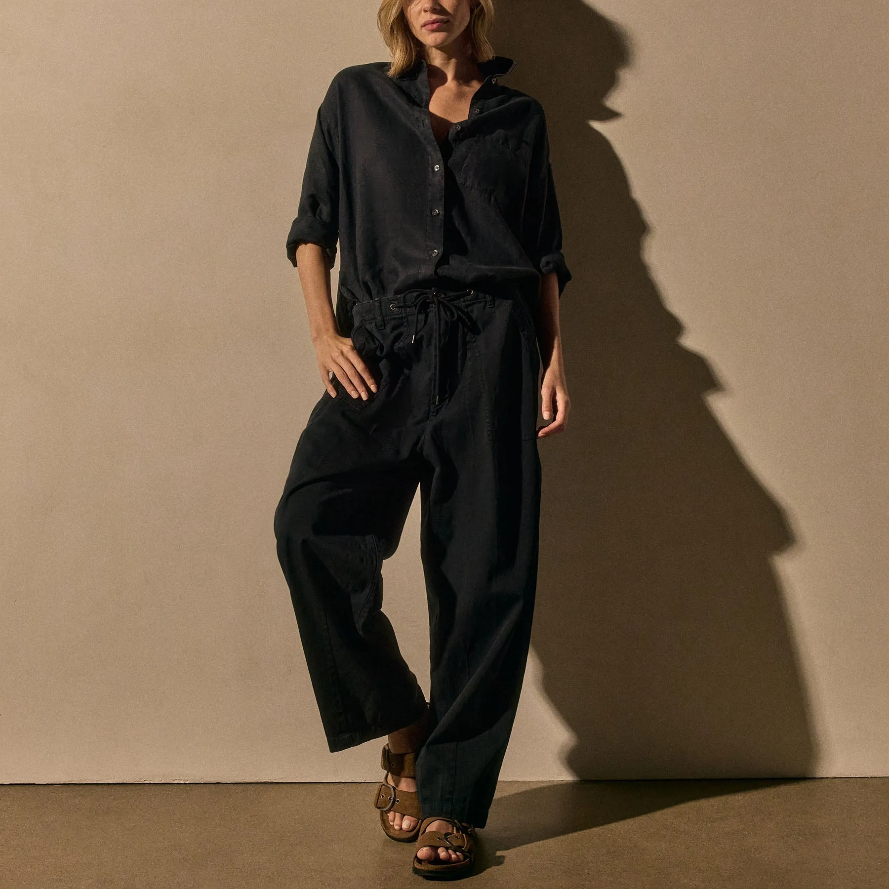 Oversized Surplus Pant - Classic Navy Pigment sold by James Perse