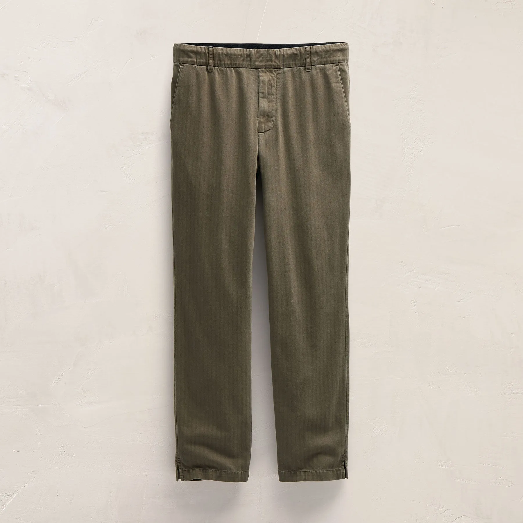 Herringbone Twill Trouser - Birch Pigment sold by James Perse product image thumbnail 2