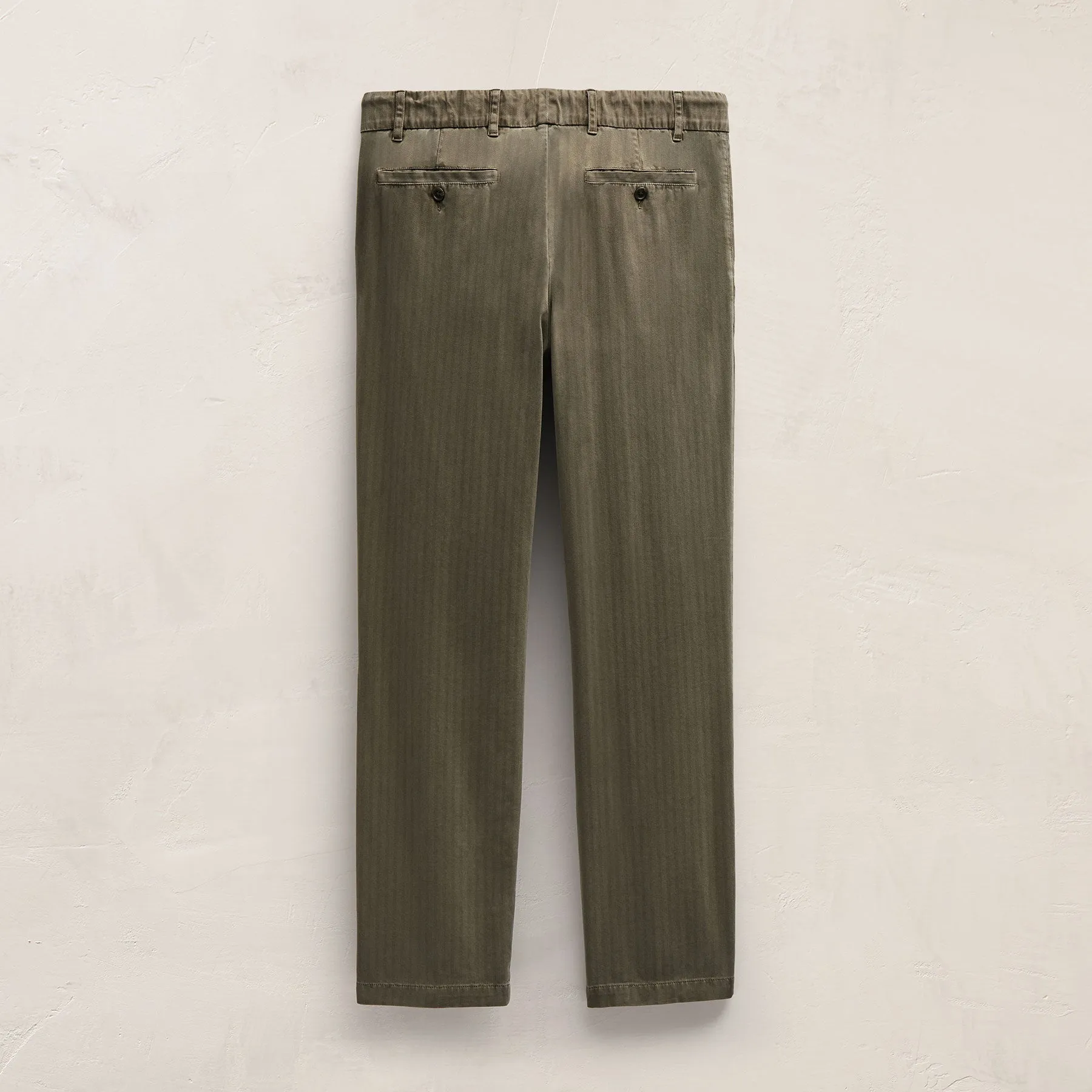 Herringbone Twill Trouser - Birch Pigment sold by James Perse product image thumbnail 3