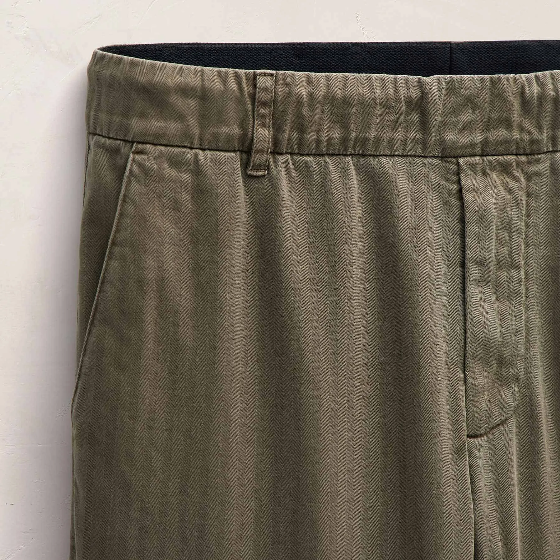 Herringbone Twill Trouser - Birch Pigment sold by James Perse product image thumbnail 4