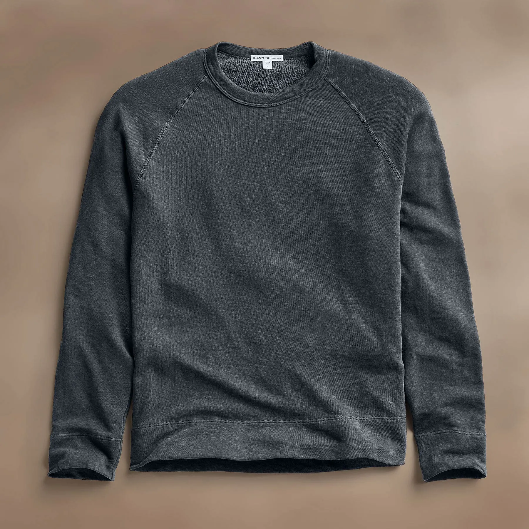 Vintage French Terry Sweatshirt - Asphalt Pigment sold by James Perse