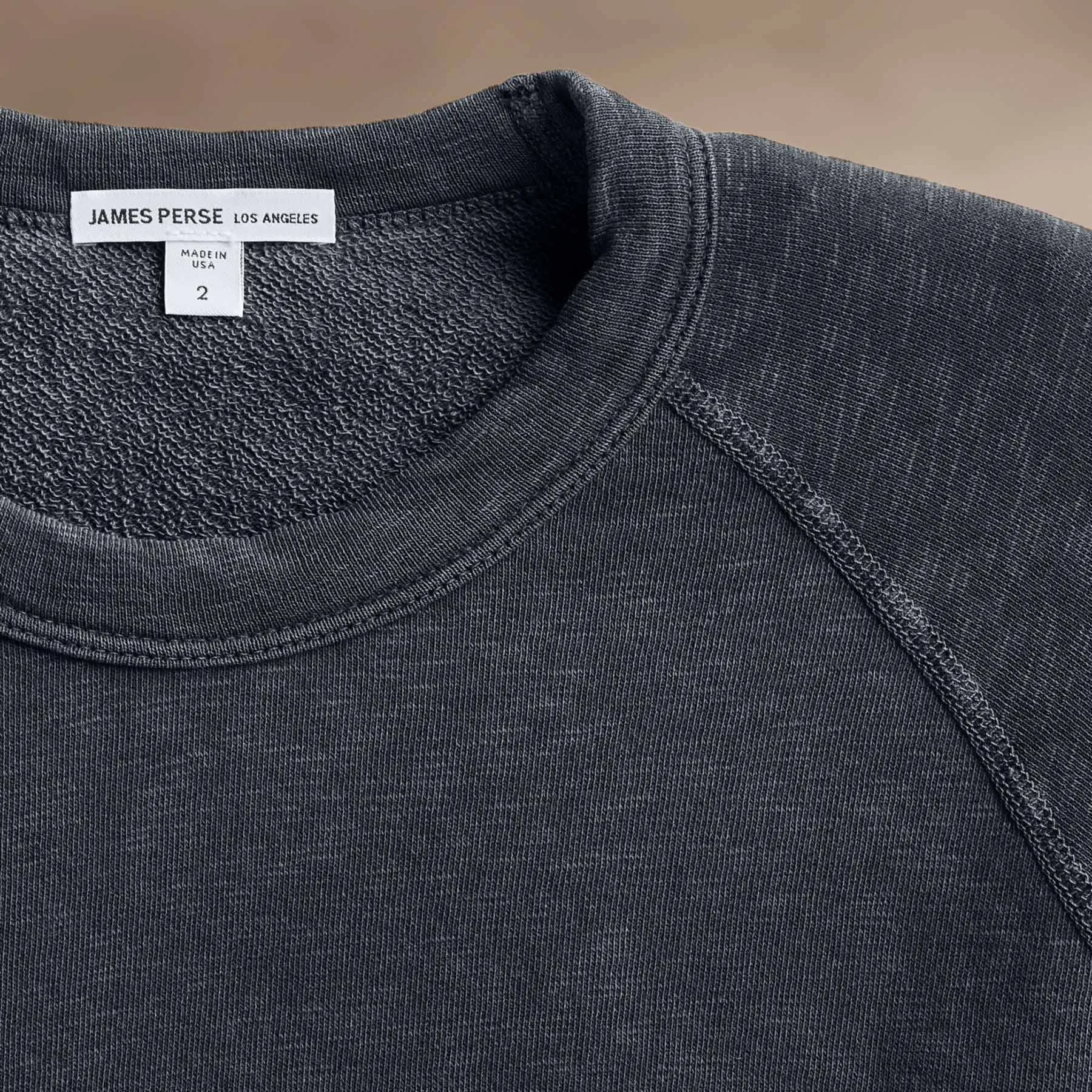 Vintage French Terry Sweatshirt - Asphalt Pigment sold by James Perse product image thumbnail 2