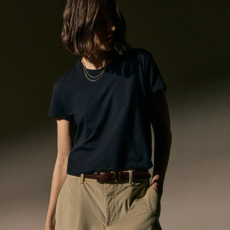 Shrunken Crew Neck Tee - Deep sold by James Perse