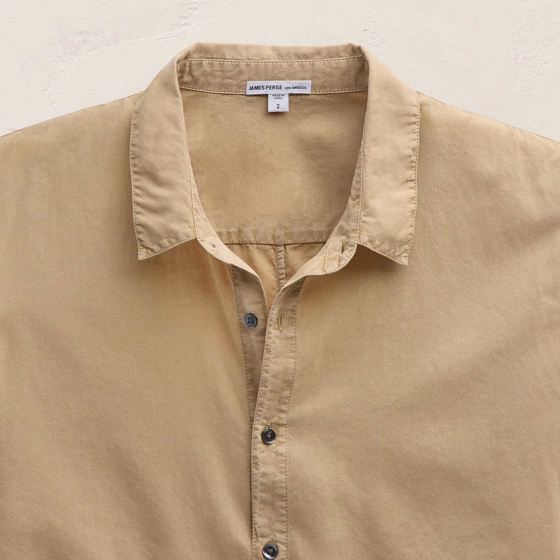Standard Shirt - Light Khaki Pigment sold by James Perse product image thumbnail 2