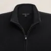 Recycled Cashmere Full Zip Sweater - Black sold by James Perse