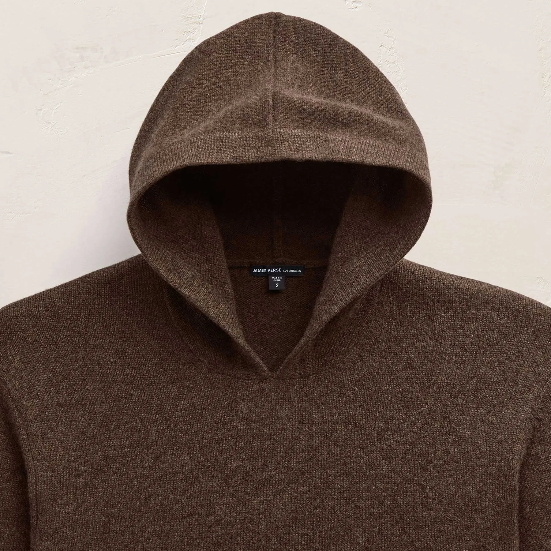 Recycled Cashmere Hooded Pullover - Porcupine sold by James Perse product image thumbnail 2