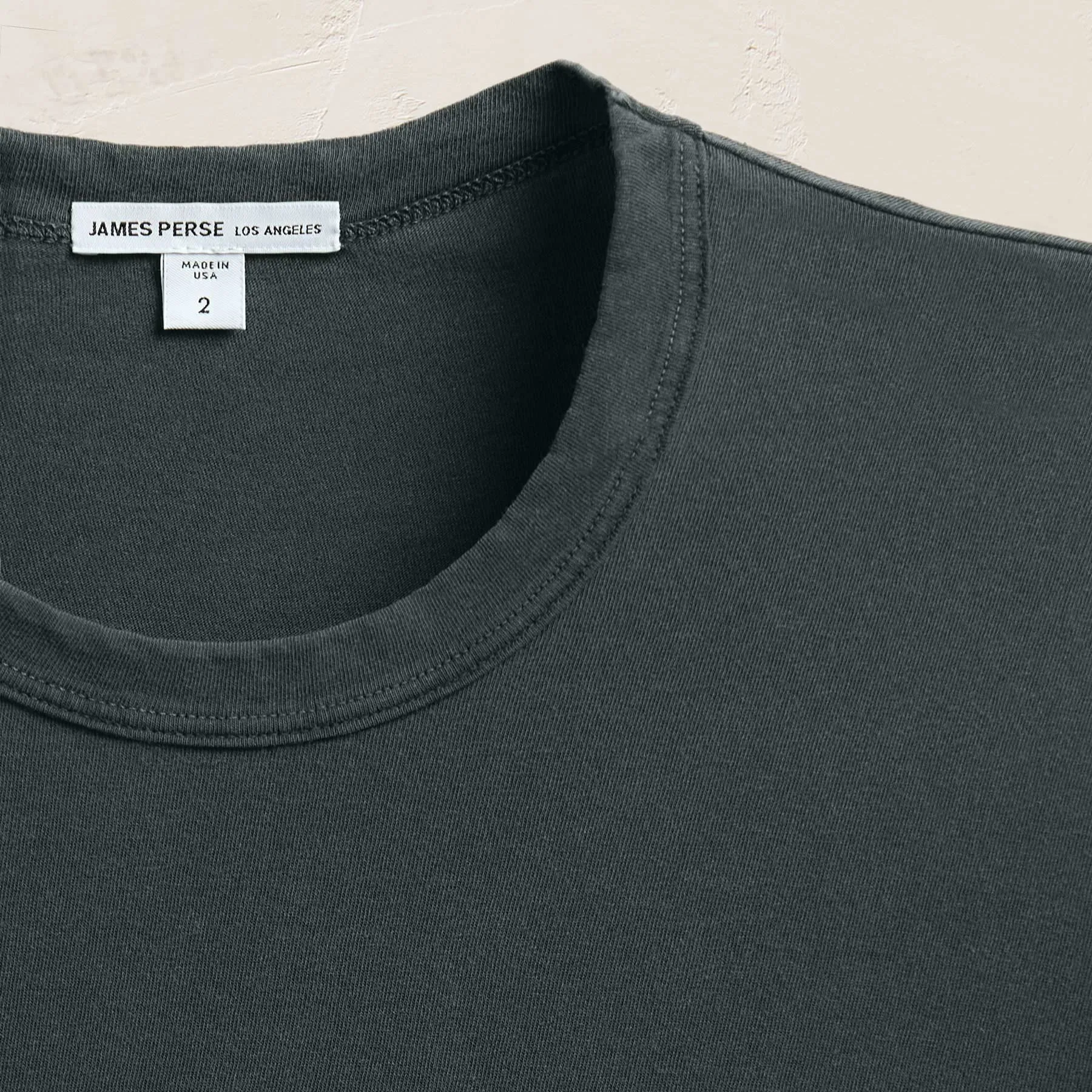 Long Sleeve Crew Neck - Fern sold by James Perse product image thumbnail 2