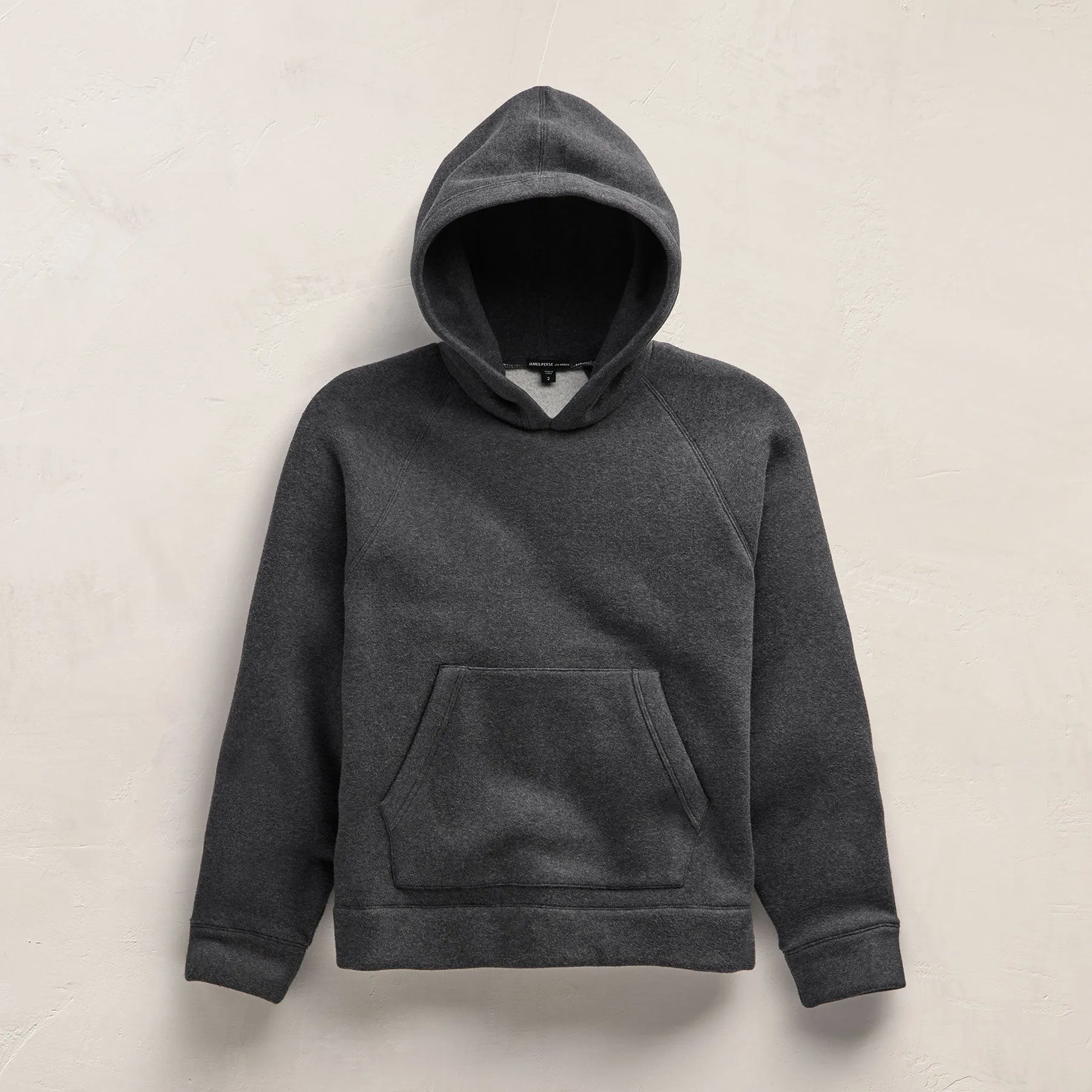 Cozy Hooded Sweatshirt - Heather Charcoal sold by James Perse