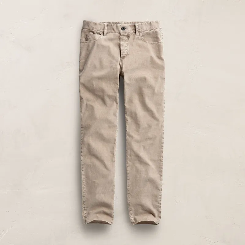 5 Pocket Corduroy Pant - Stone Pigment sold by James Perse