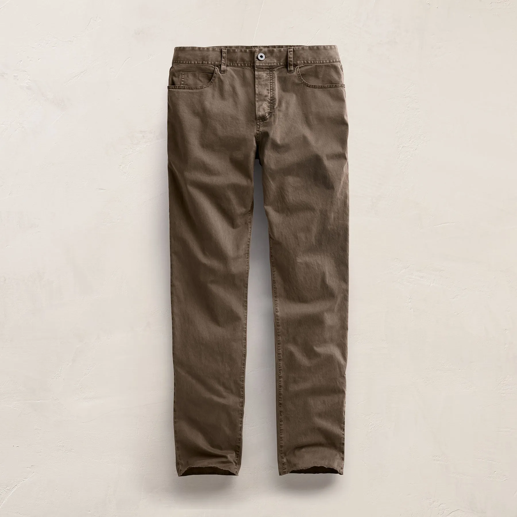 Brushed Twill 5 Pocket Pant - Caribou Pigment sold by James Perse