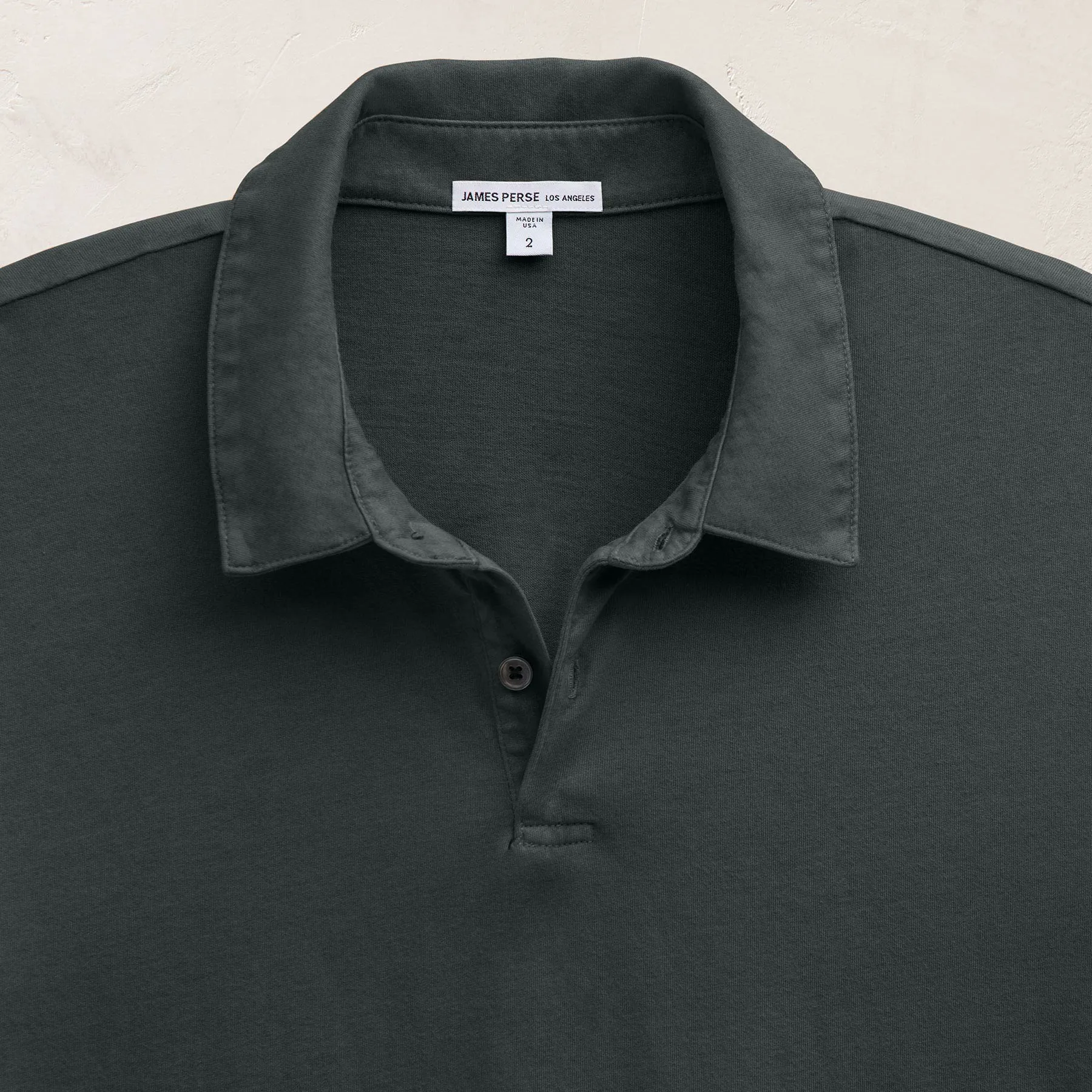 Sueded Jersey Polo - Fern sold by James Perse product image thumbnail 2