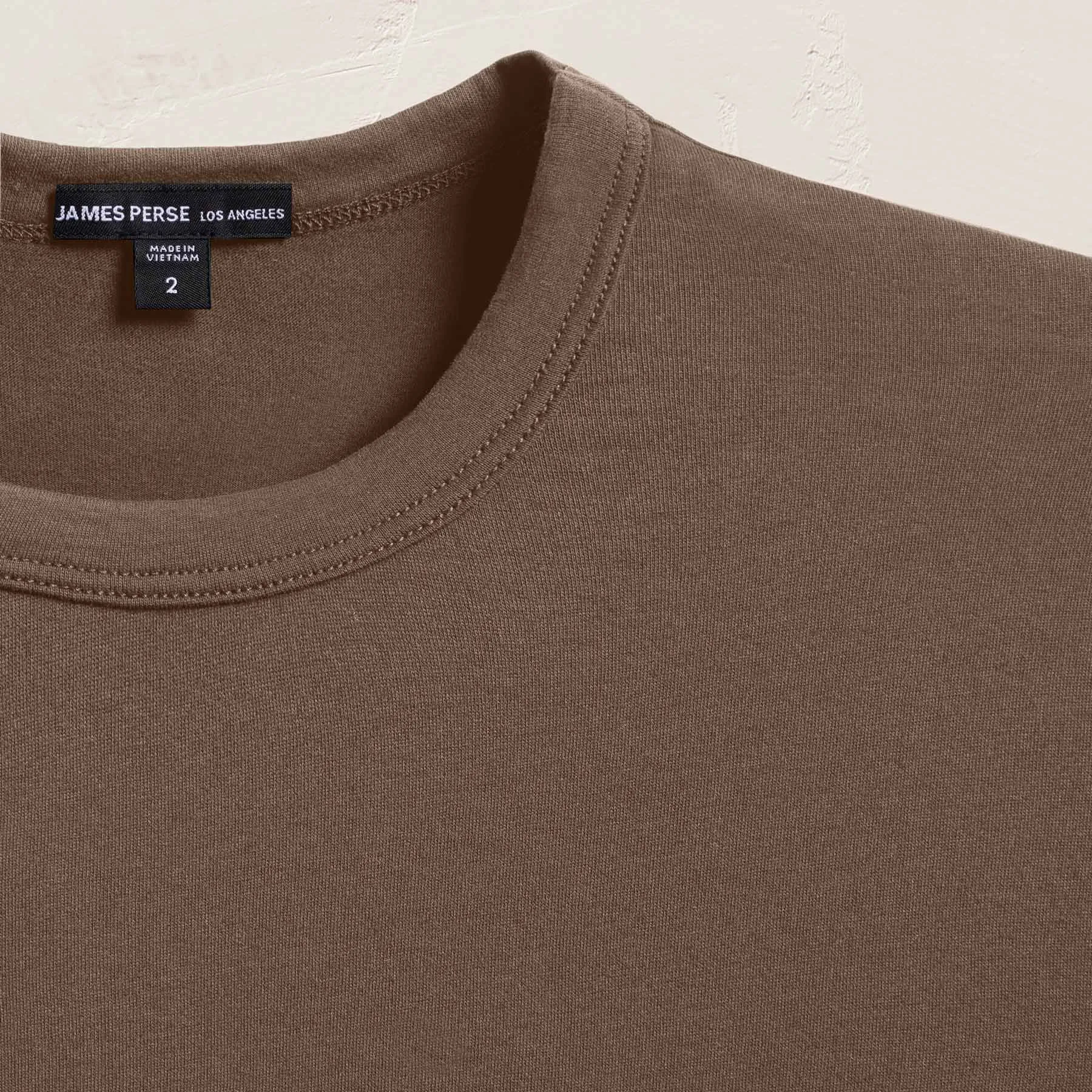 Brushed Lotus Long Sleeve Crew - Caribou sold by James Perse product image thumbnail 2