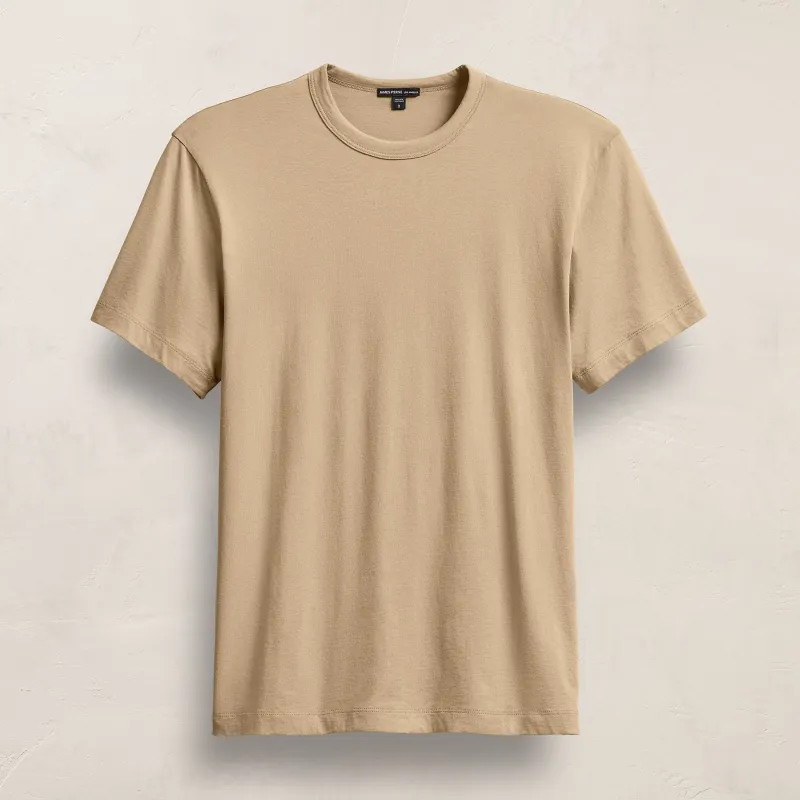 Brushed Lotus Crew - Light Khaki sold by James Perse
