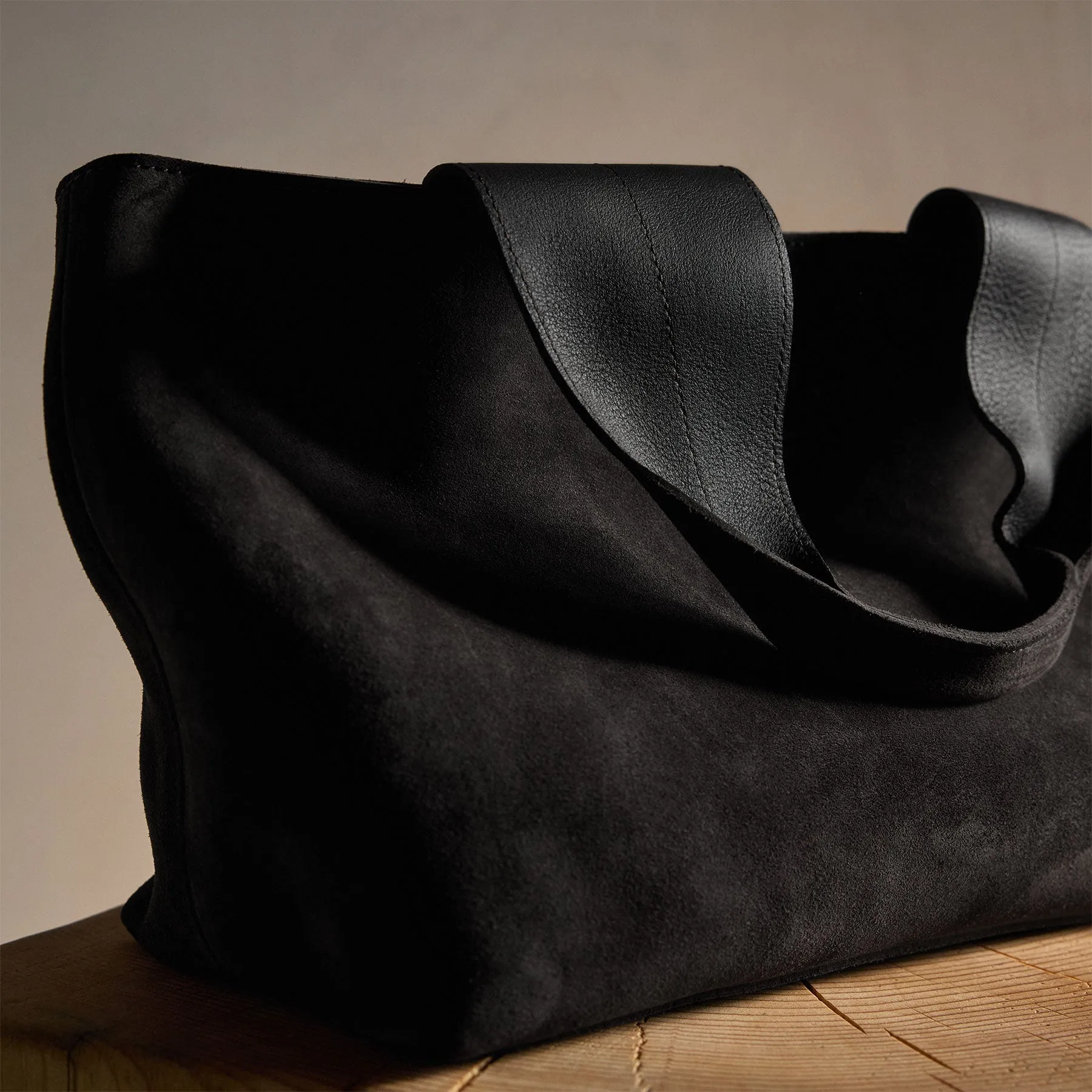 Suede Tote Bag - Black sold by James Perse product image thumbnail 2