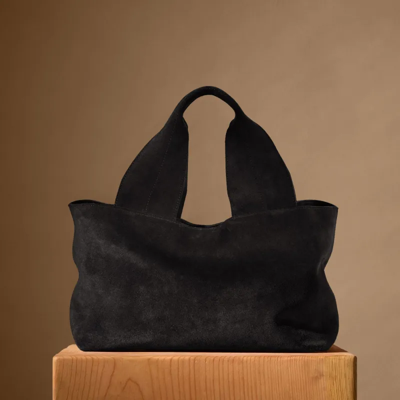 Suede Tote Bag - Black sold by James Perse