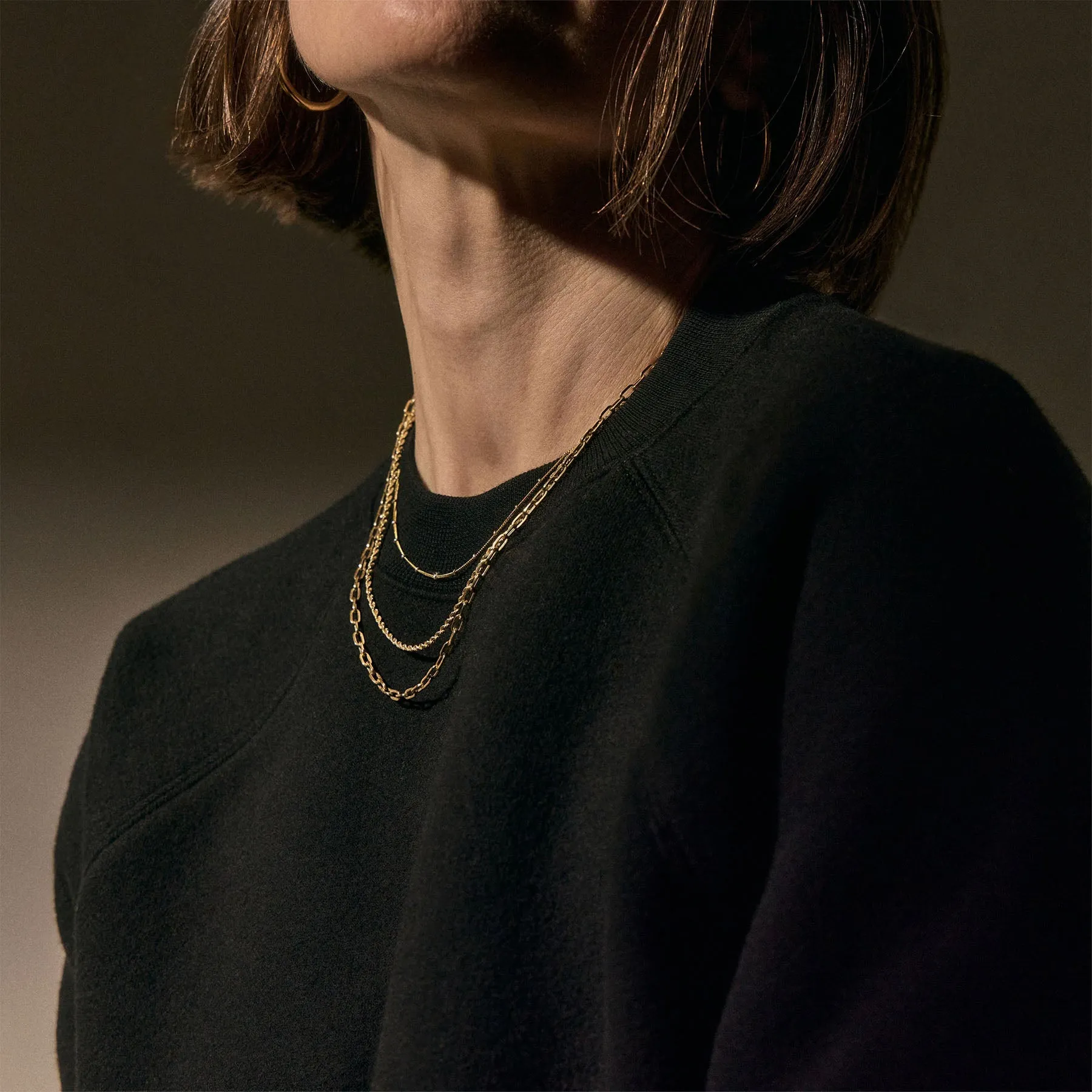 Cozy Fleece Crew - Black sold by James Perse product image thumbnail 2