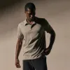 Performance Supima Pique Short Sleeve Polo - Concrete sold by James Perse