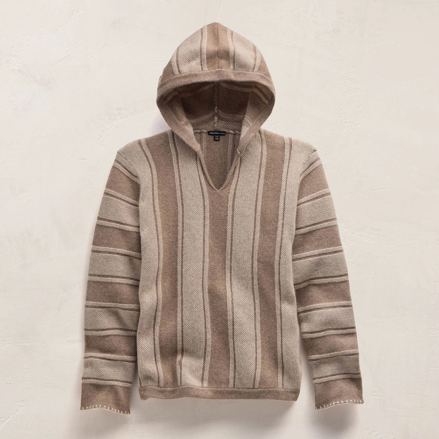 Men's Poncho - Natural Stripe sold by James Perse