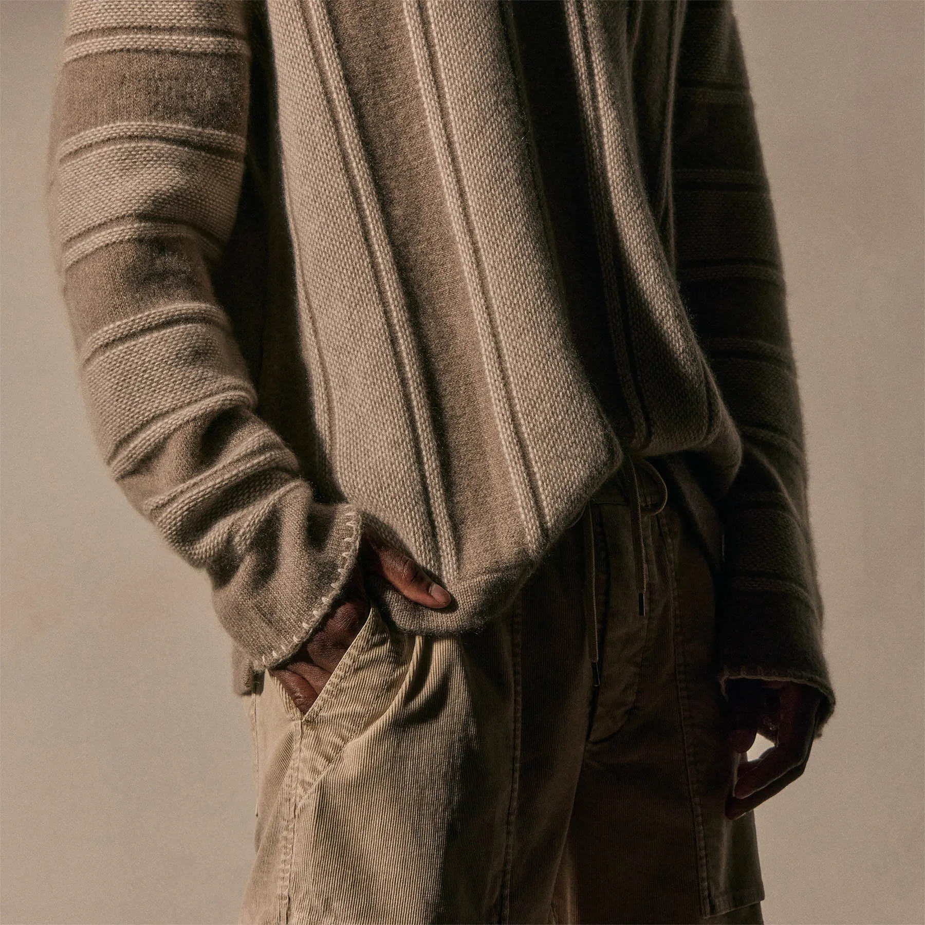 Men's Poncho - Natural Stripe sold by James Perse product image thumbnail 4