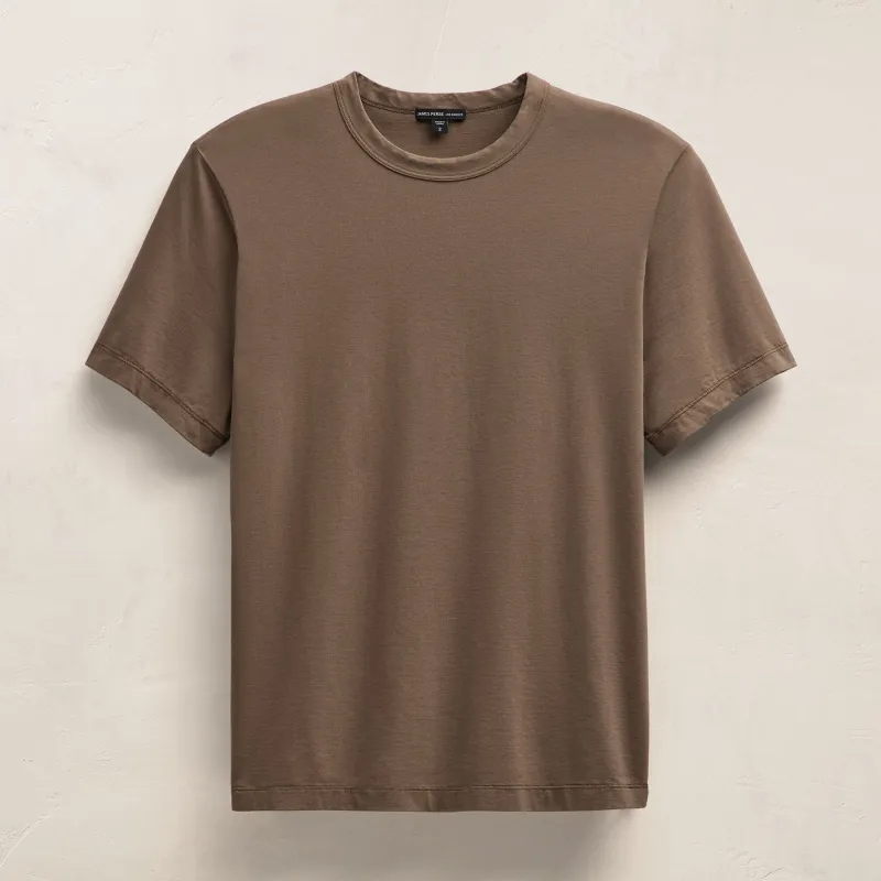 Heavy Luxe Jersey Crew - Caribou sold by James Perse