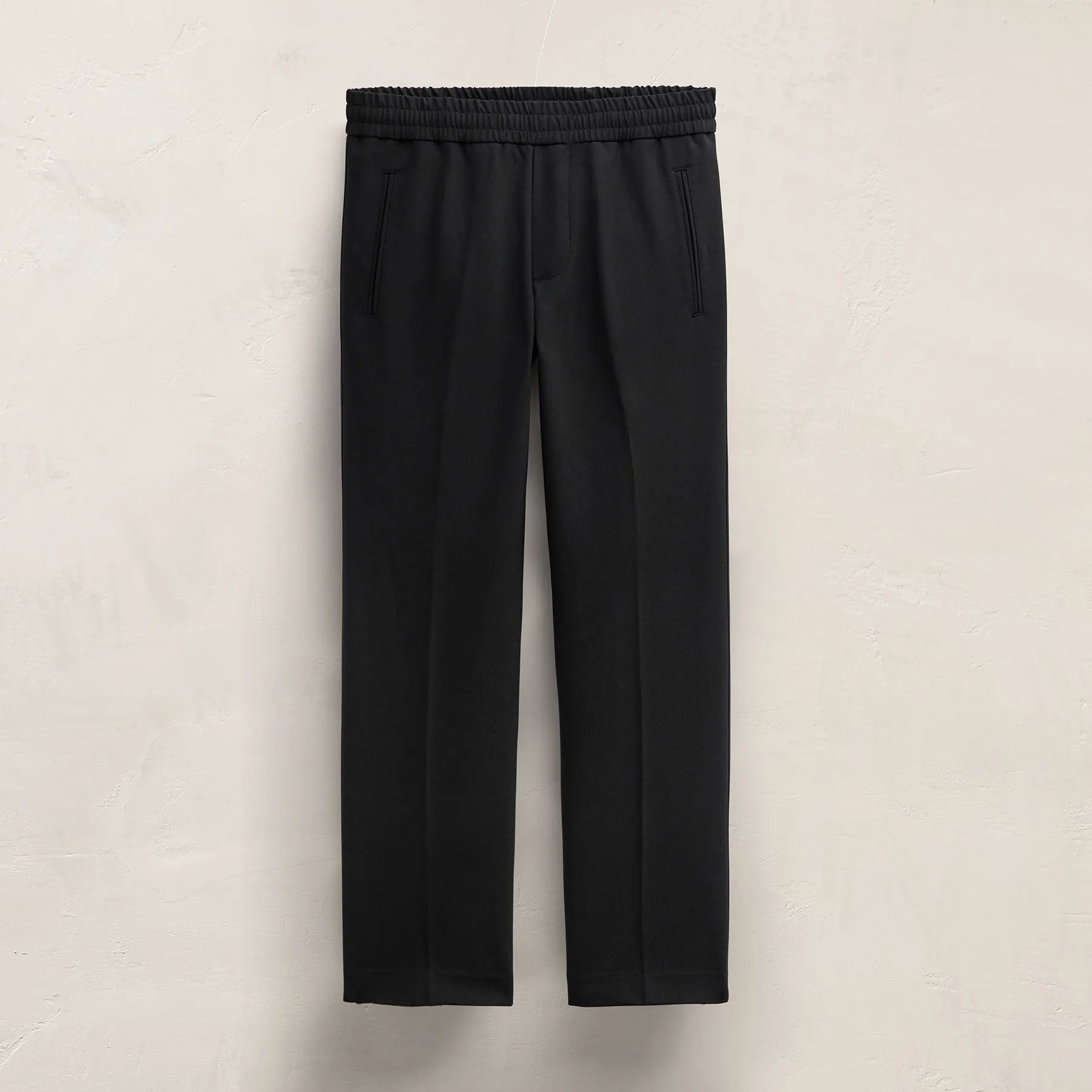 Wool Stretch Trouser - Black sold by James Perse
