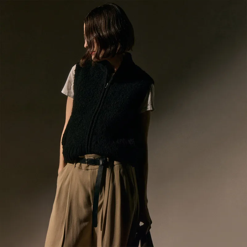 Full Zip Sweater Vest - Black sold by James Perse