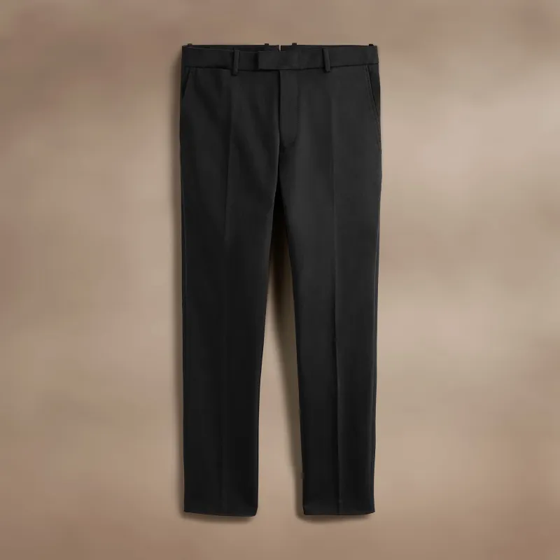 Tailored Stretch Micro Twill Trouser - Black sold by James Perse