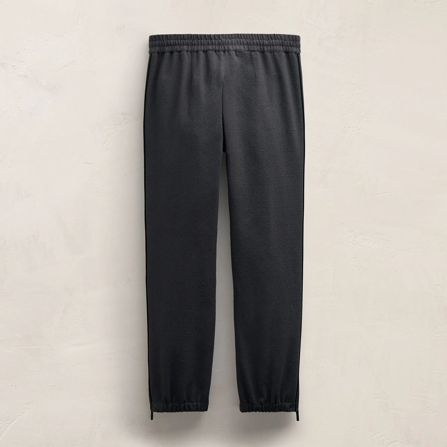 Suede Trimmed Track Pant - Charcoal/Black sold by James Perse product image thumbnail 4