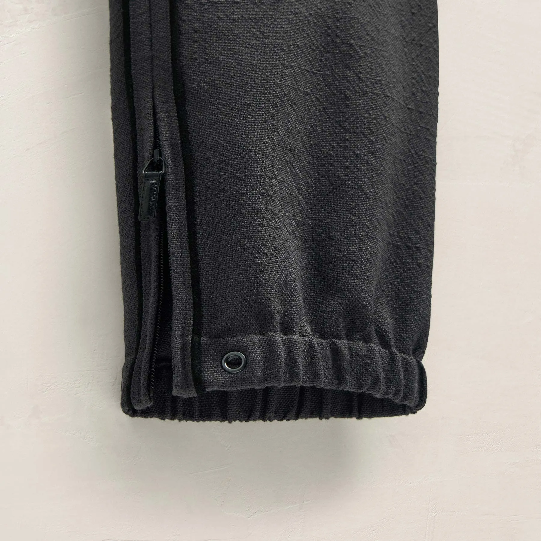 Suede Trimmed Track Pant - Charcoal/Black sold by James Perse product image thumbnail 5