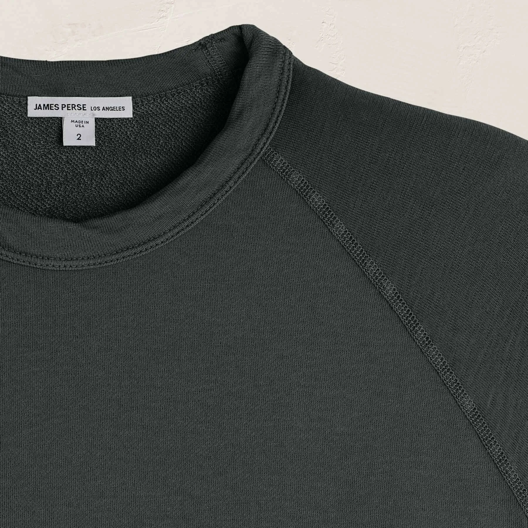 Vintage French Terry Sweatshirt - Fern sold by James Perse product image thumbnail 2