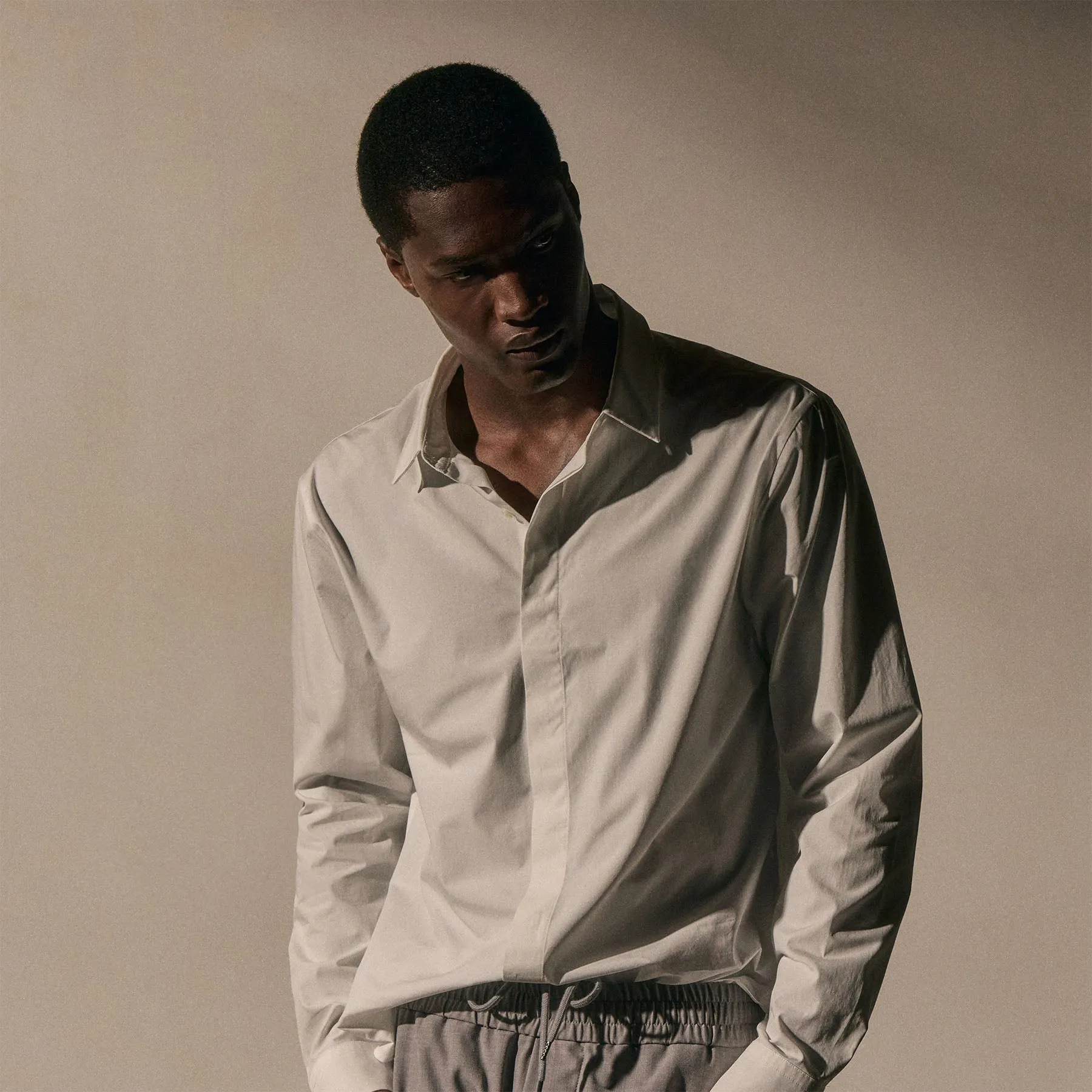 Supima Poplin Shirt - White sold by James Perse product image thumbnail 3
