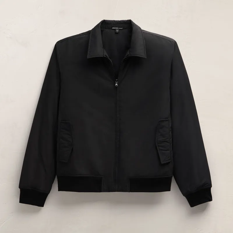 Recycled Poly Bomber Jacket - Black sold by James Perse