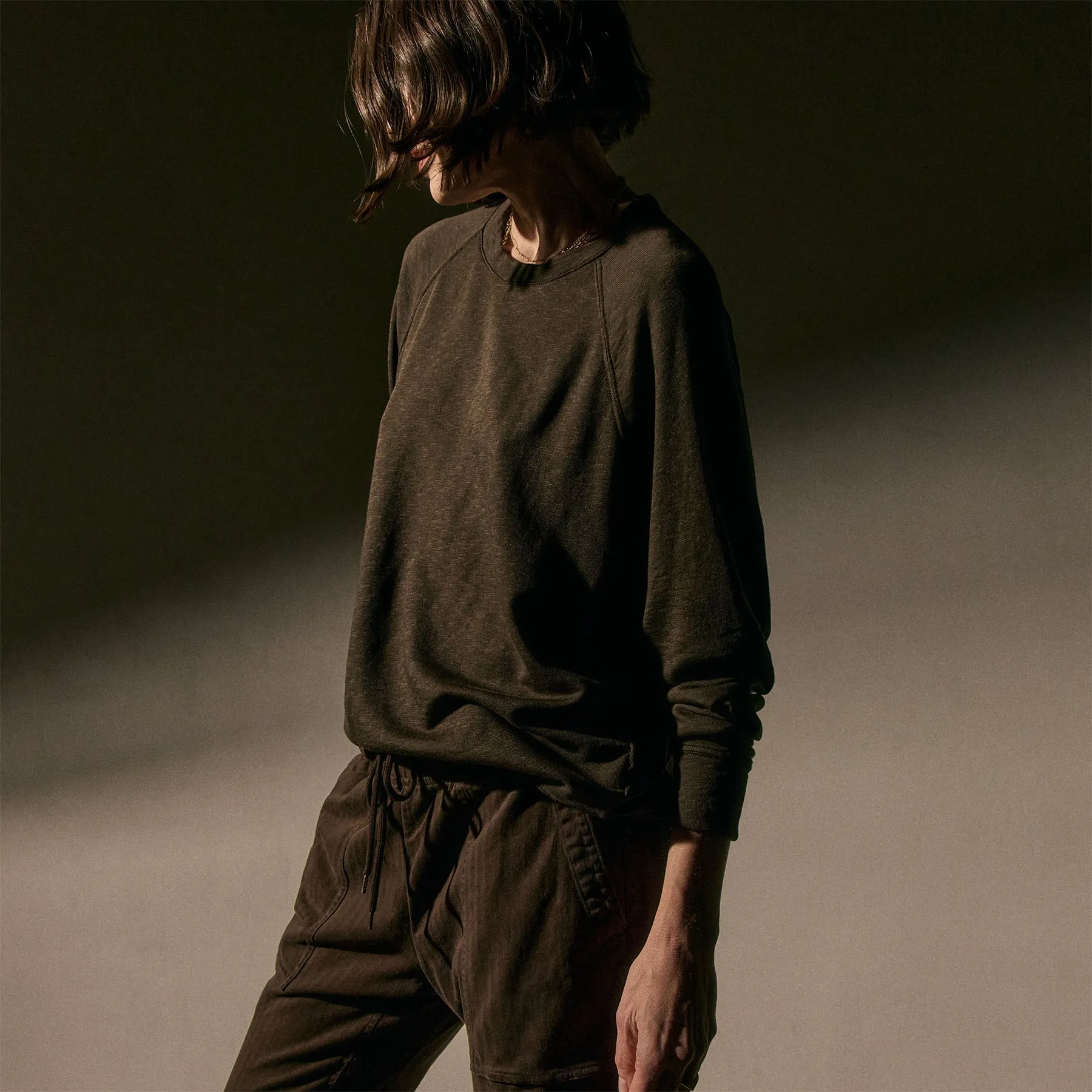 Vintage French Terry Relaxed Sweatshirt - Porcupine sold by James Perse