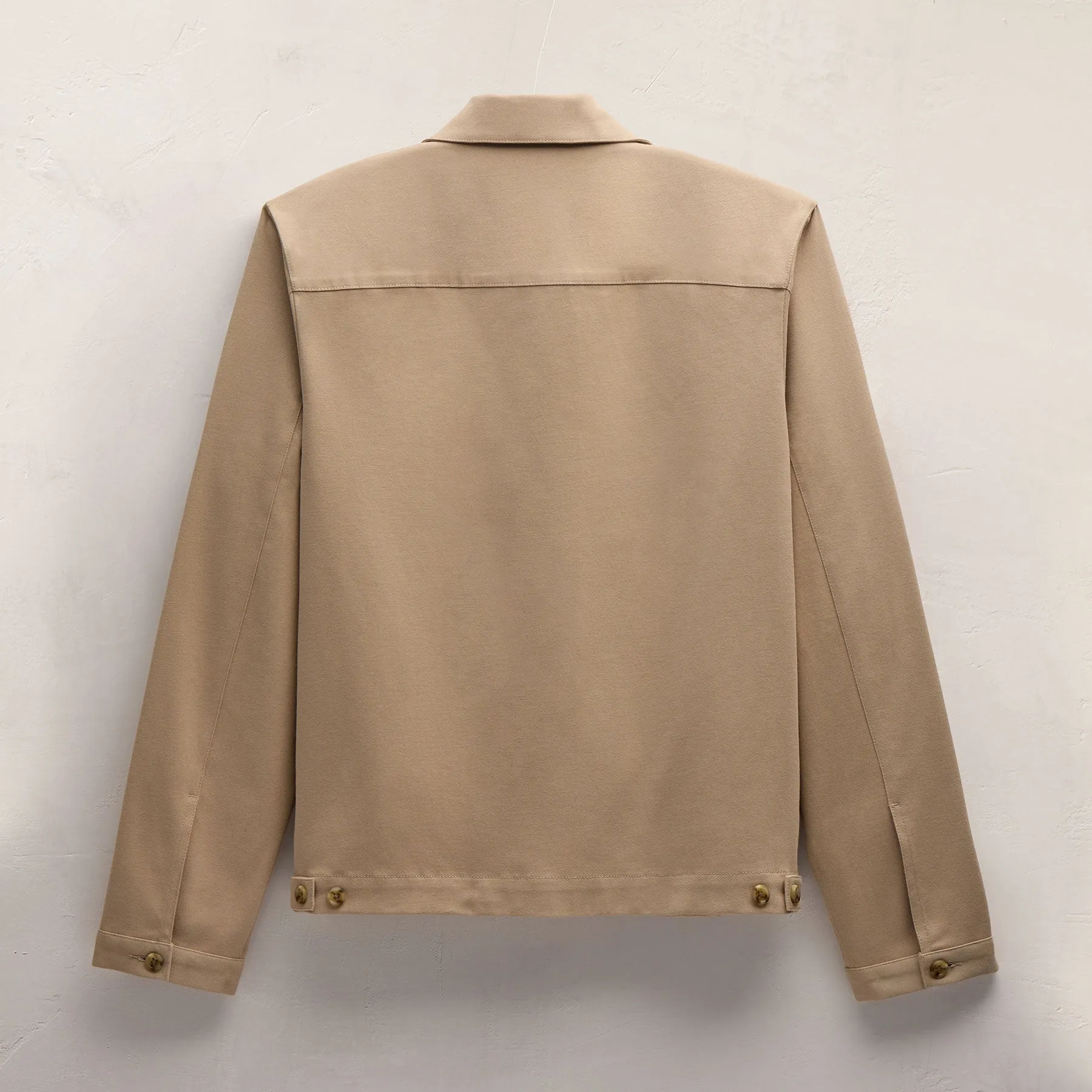 Zip Front Coach Jacket - Light Khaki sold by James Perse product image thumbnail 5