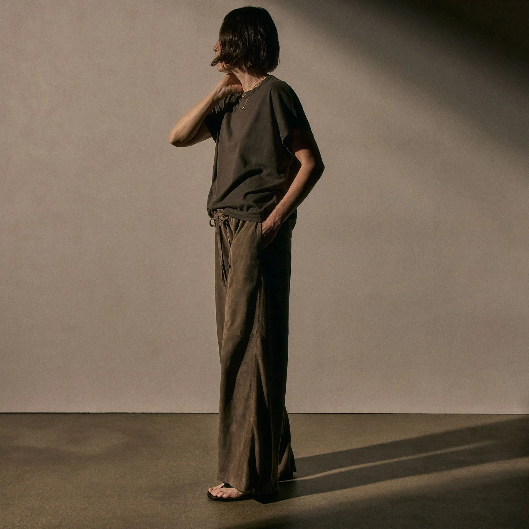 Heavy Luxe Jersey Cap Sleeve Tee - Porcupine sold by James Perse product image thumbnail 3