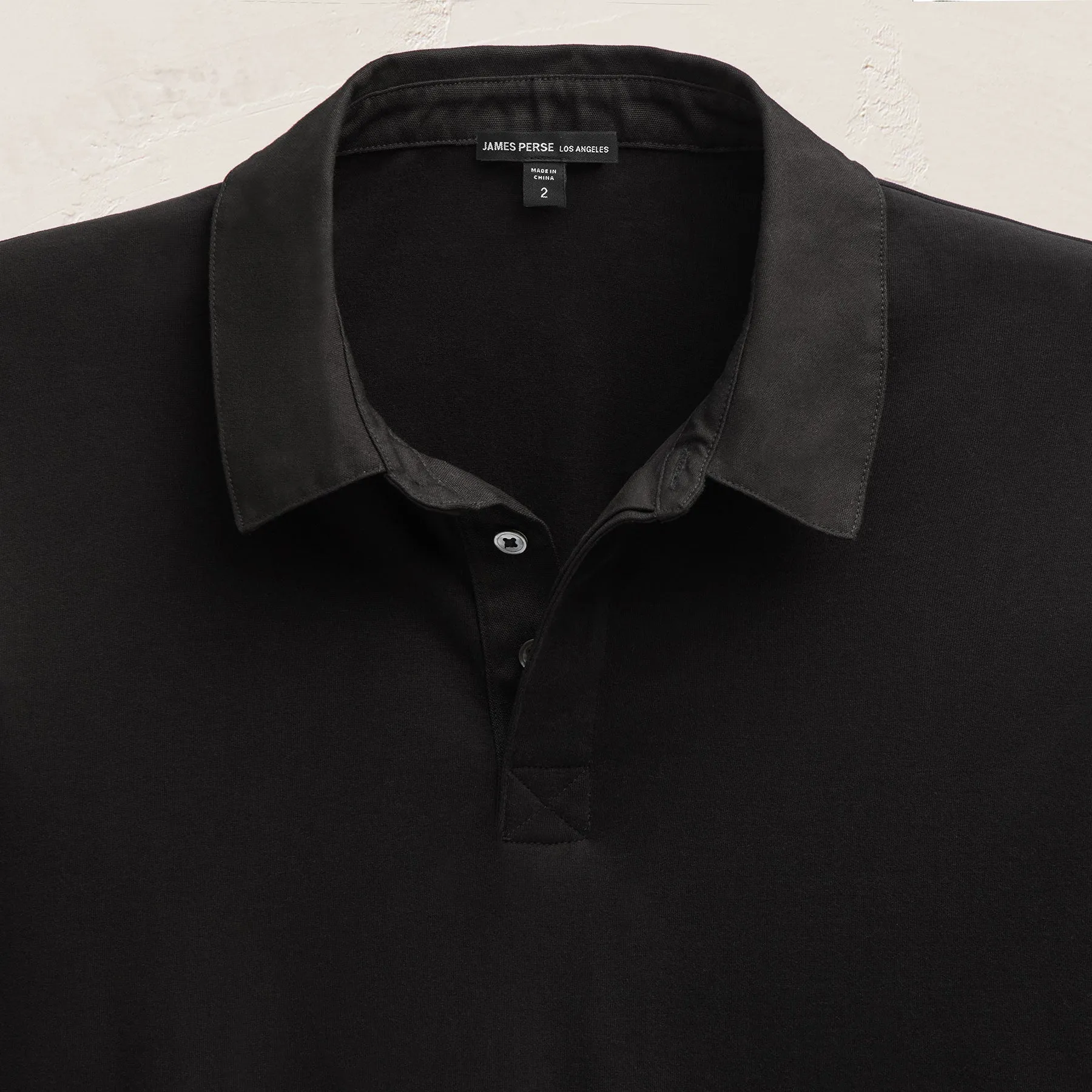 Heavy Luxe Rugby Polo - Black sold by James Perse product image thumbnail 3