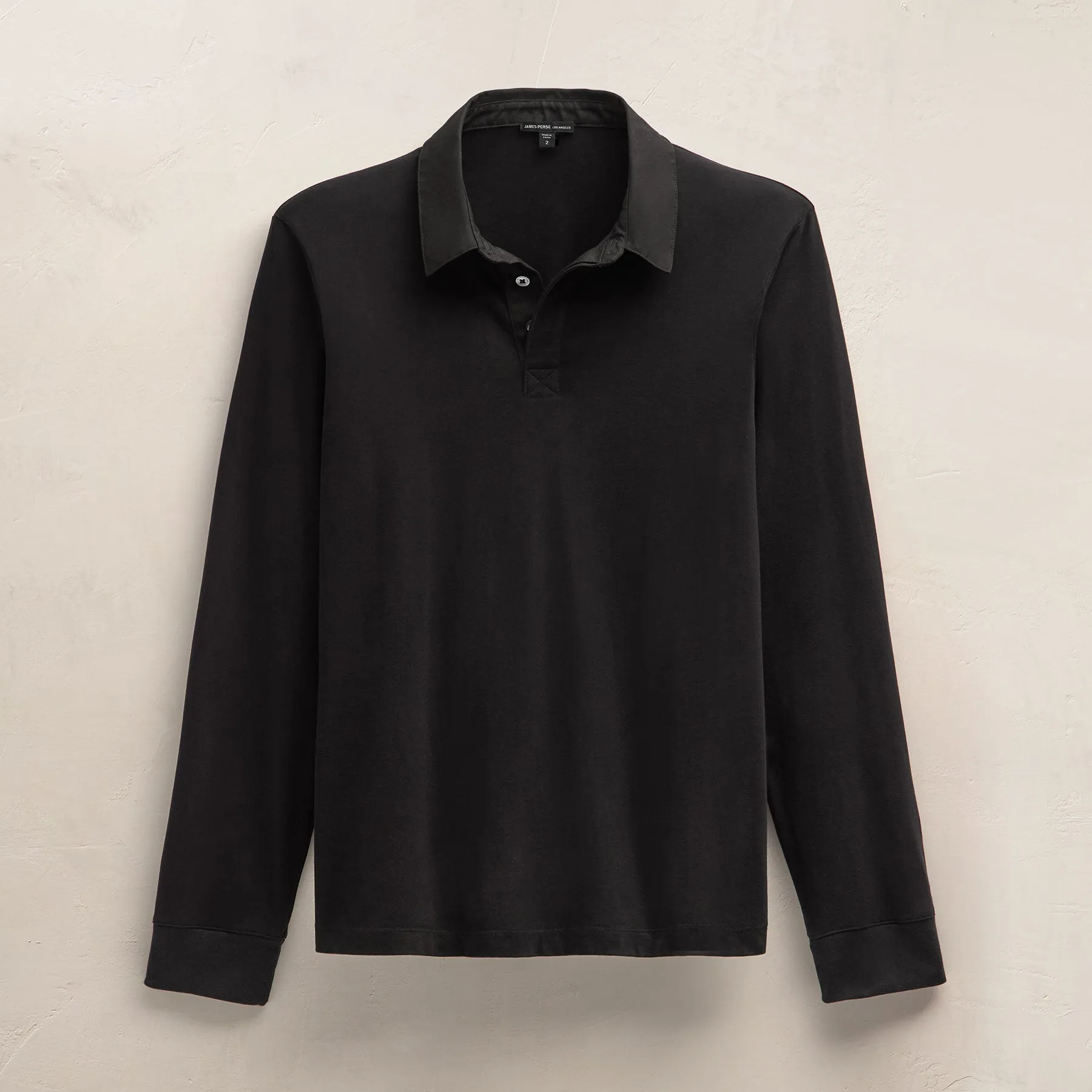 Heavy Luxe Rugby Polo - Black sold by James Perse product image thumbnail 2