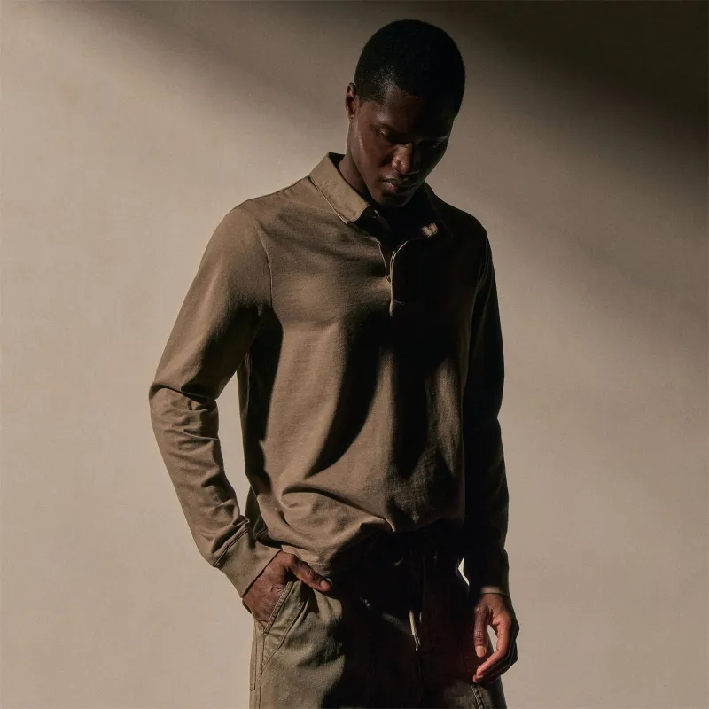 Heavy Luxe Rugby Polo - Caribou sold by James Perse