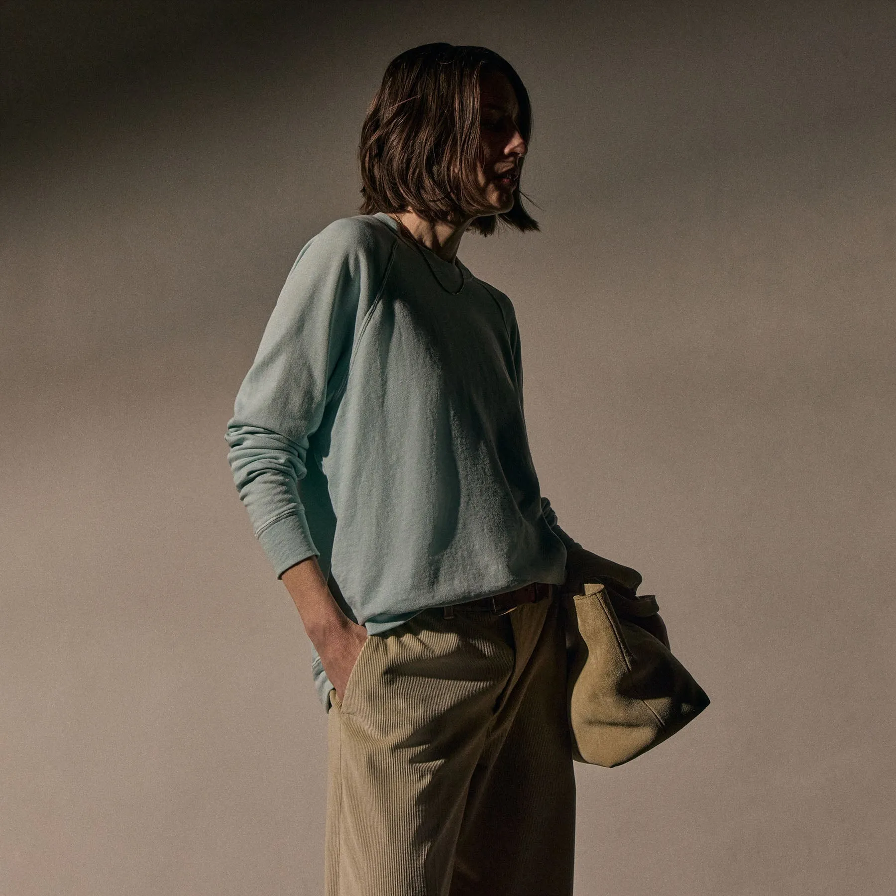 Vintage French Terry Relaxed Sweatshirt - Fresco Pigment sold by James Perse