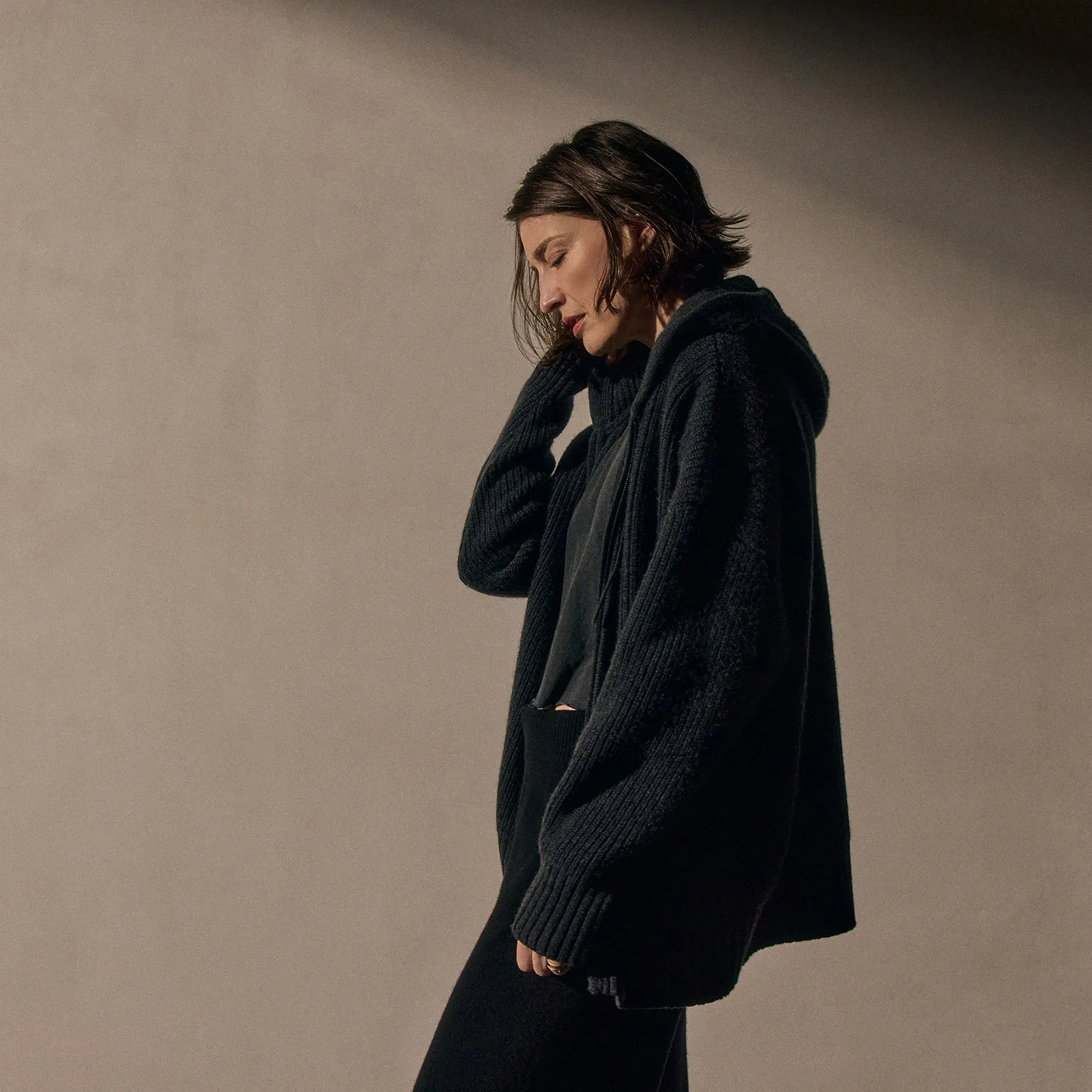 Unisex Beach Zip Sweater - Coal sold by James Perse product image thumbnail 3