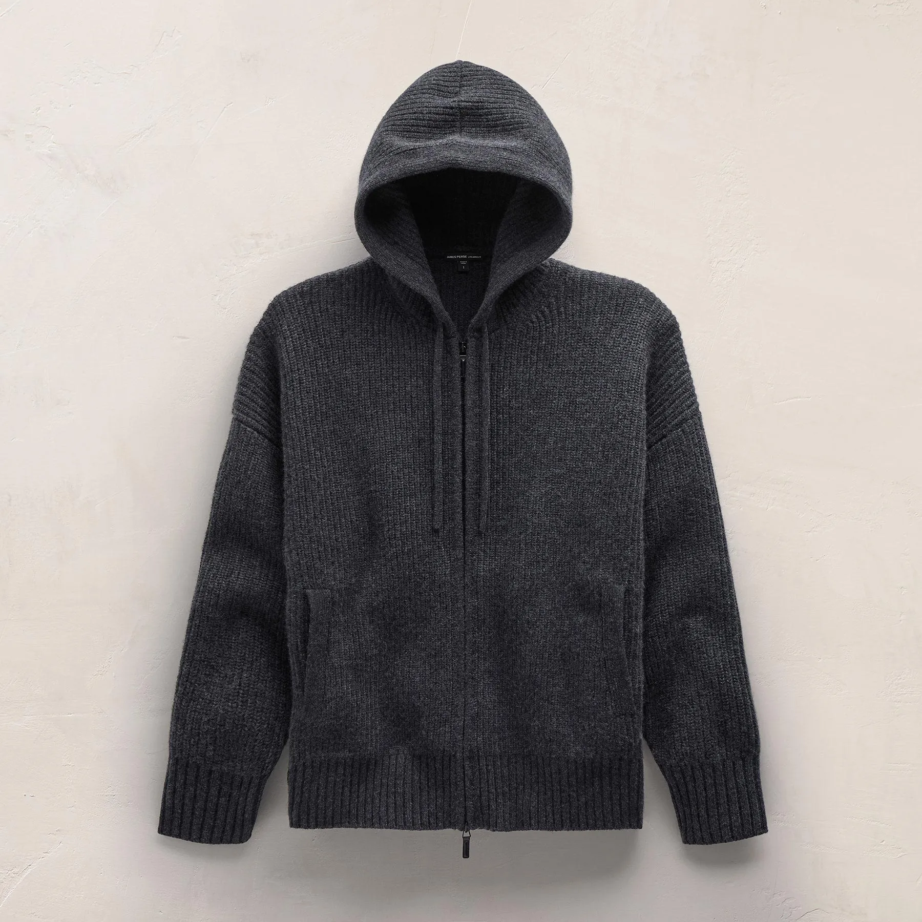 Unisex Beach Zip Sweater - Coal sold by James Perse