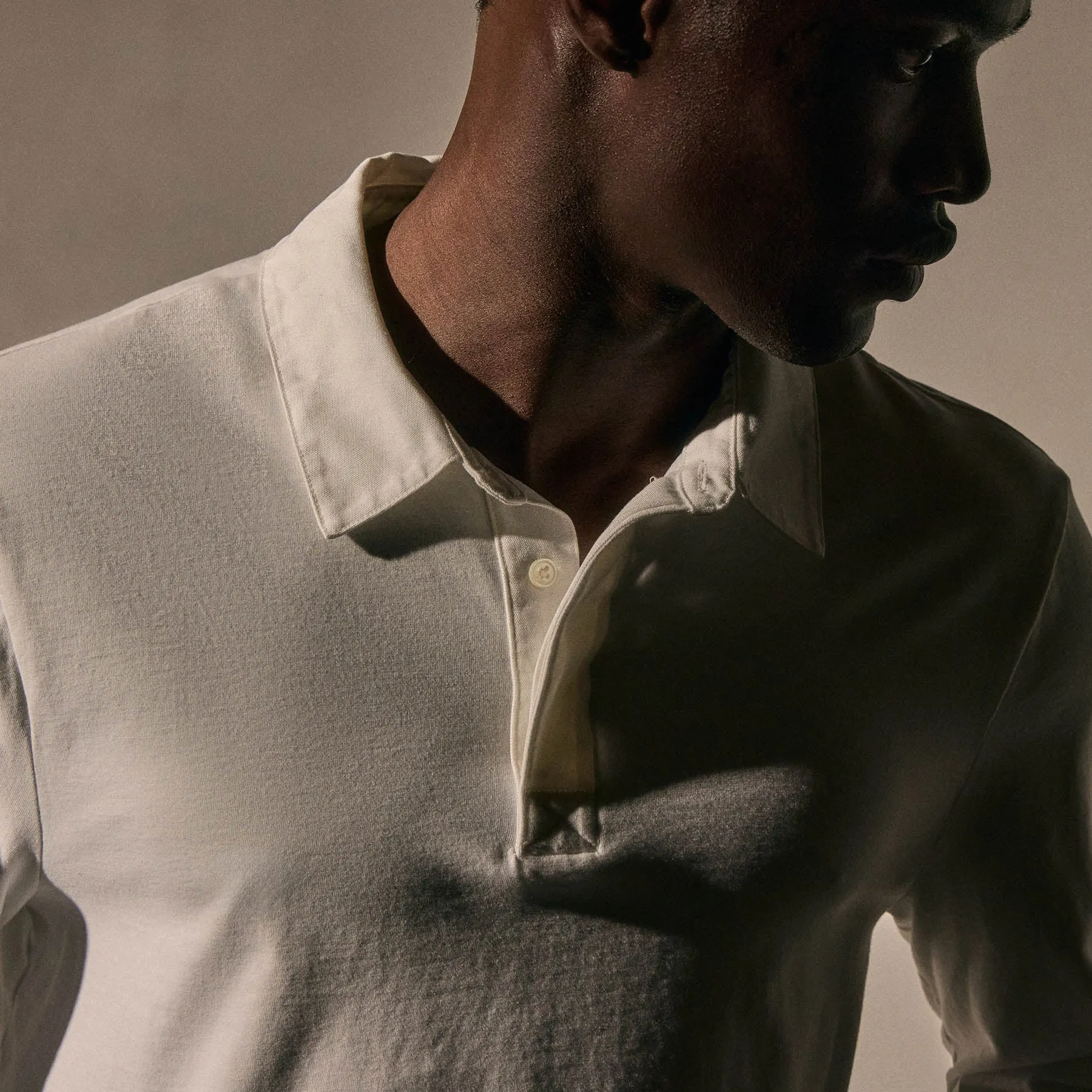 Heavy Luxe Rugby Polo - White sold by James Perse product image thumbnail 4