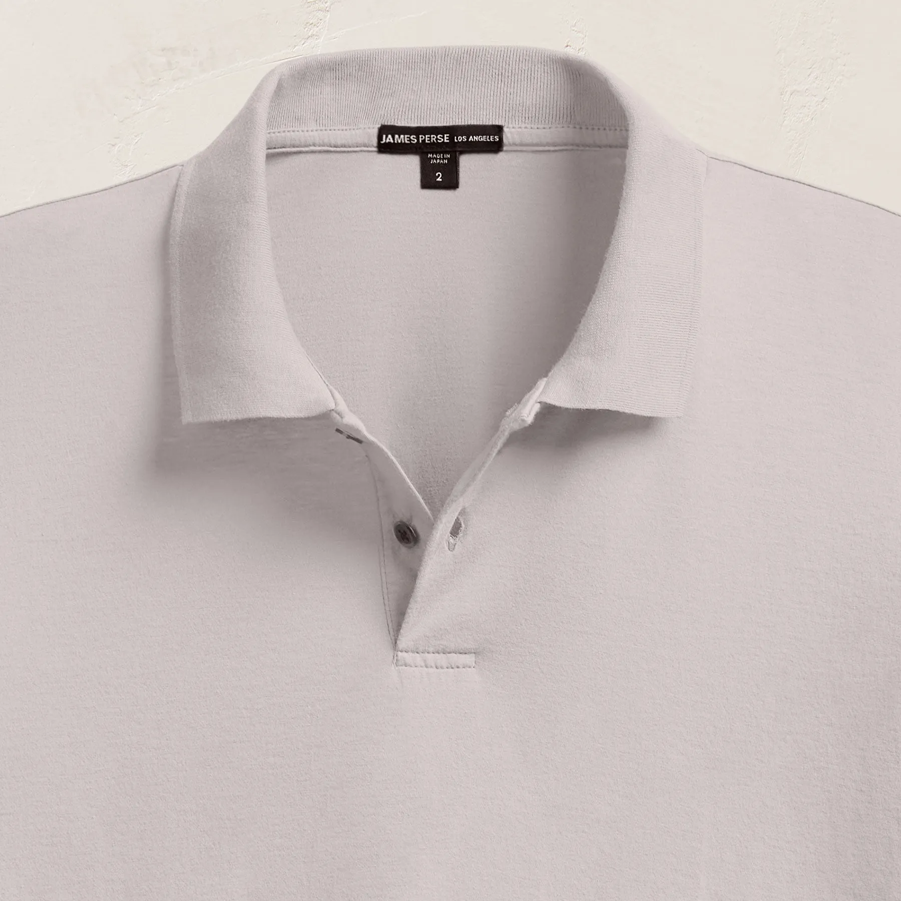 Luxe Lotus Jersey Polo - Silver sold by James Perse product image thumbnail 2